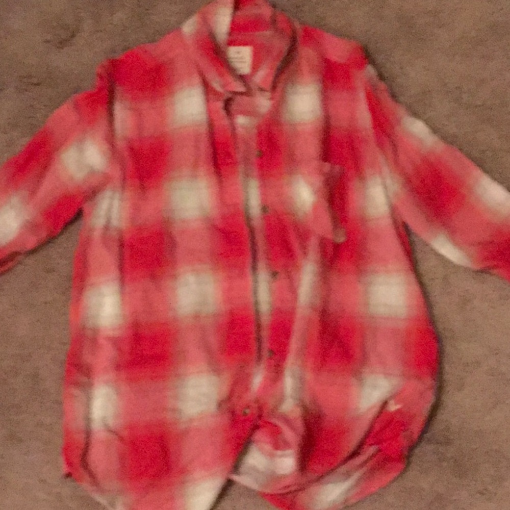 Button up, flannel top